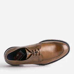 Fluchos Chaussures De Ville^Derby marron clair en cuir COGNAC