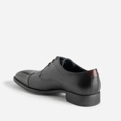 Fluchos Chaussures De Ville^Derby cuir bout droit NOIR