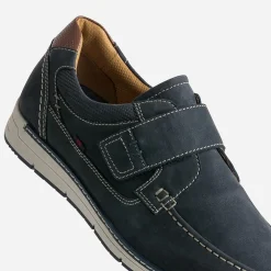 FRANCE ARNO Chaussures De Ville|Baskets/Tennis^Derby bleu cuir nubuck MARINE