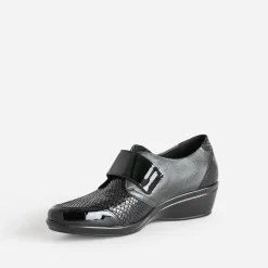 FRANCE ARNO Derbies^Derby gun et en cuir NOIR