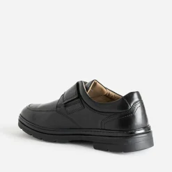 FRANCE ARNO Chaussures De Ville^Derby en cuir à scratchs NOIR