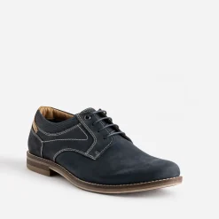 Eram Chaussures De Ville^Derby cuir nubuck MARINE