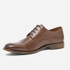 Eram Chaussures De Ville^Derby éco-conçu en cuir MARRON