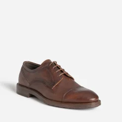 Eram Chaussures De Ville^Derby cuir bout droit MARRON