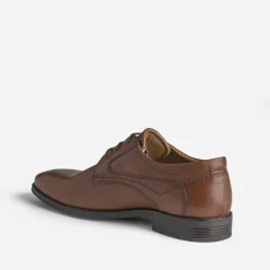 Eram Chaussures De Ville^Derby marron en cuir COGNAC