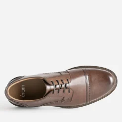 Eram Chaussures De Ville^Derby en cuir détail bout droit MARRON