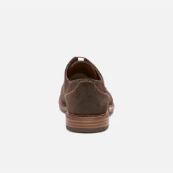 Eram Chaussures De Ville^Derby en cuir velours éco-conçu MARRON