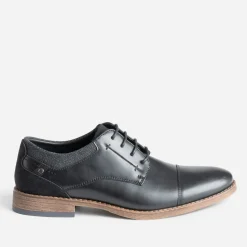 Eram Chaussures De Ville^Derby bordé denim NOIR