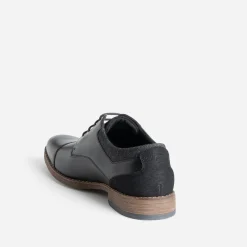 Eram Chaussures De Ville^Derby bordé denim NOIR