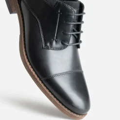 Eram Chaussures De Ville^Derby bordé denim NOIR