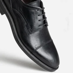 Eram Chaussures De Ville^Derby cuir bout droit NOIR