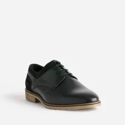 Eram Chaussures De Ville^Derby cuir détails cuir velours NOIR