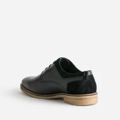 Eram Chaussures De Ville^Derby cuir détails cuir velours NOIR