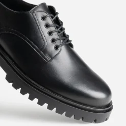 Eram Chaussures De Ville^Derby cuir semelle crantée NOIR