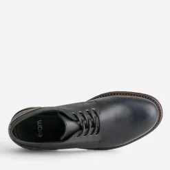 Eram Chaussures De Ville^Derby cuir semelle crantée NOIR