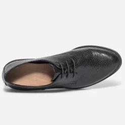 Eram Derbies^Derby embossé python NOIR