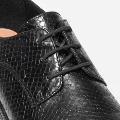 Eram Derbies^Derby embossé python NOIR