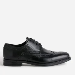 Eram Chaussures De Ville^Derby en cuir à bout fleuri NOIR