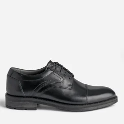 Eram Chaussures De Ville^Derby en cuir à doublure carreaux NOIR