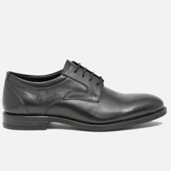 Eram Chaussures De Ville^Derby en cuir éco-conçu NOIR