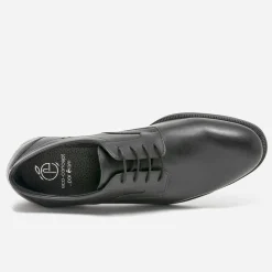 Eram Chaussures De Ville^Derby en cuir éco-conçu NOIR