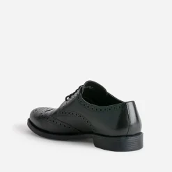 Eram Chaussures De Ville^Derby en cuir détails perforations NOIR