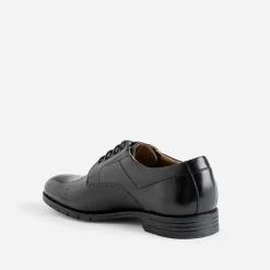 Eram Chaussures De Ville^Derby en cuir ligne perforée NOIR