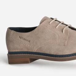 Redskins Chaussures De Ville^Derby cuir velours TAUPE