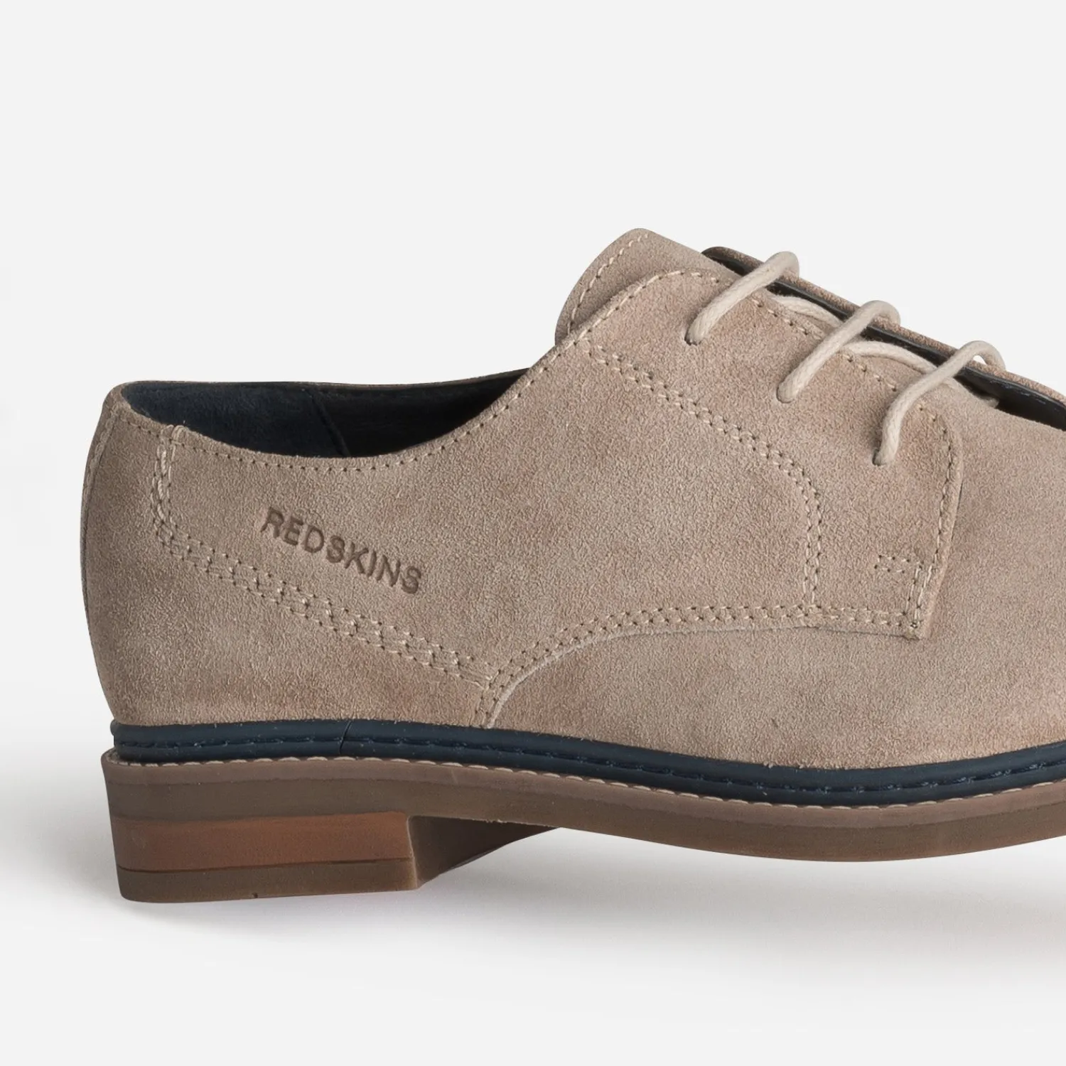 Redskins Chaussures De Ville^Derby cuir velours TAUPE