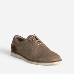 Eram Chaussures De Ville^Derby cuir velours TAUPE