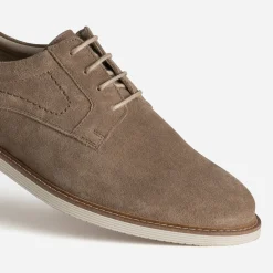 Eram Chaussures De Ville^Derby cuir velours TAUPE