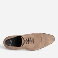 Eram Chaussures De Ville^Derby cuir velours TAUPE