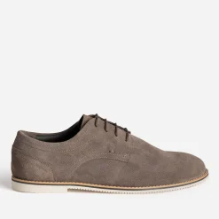 Eram Chaussures De Ville^Derby cuir velouts TAUPE