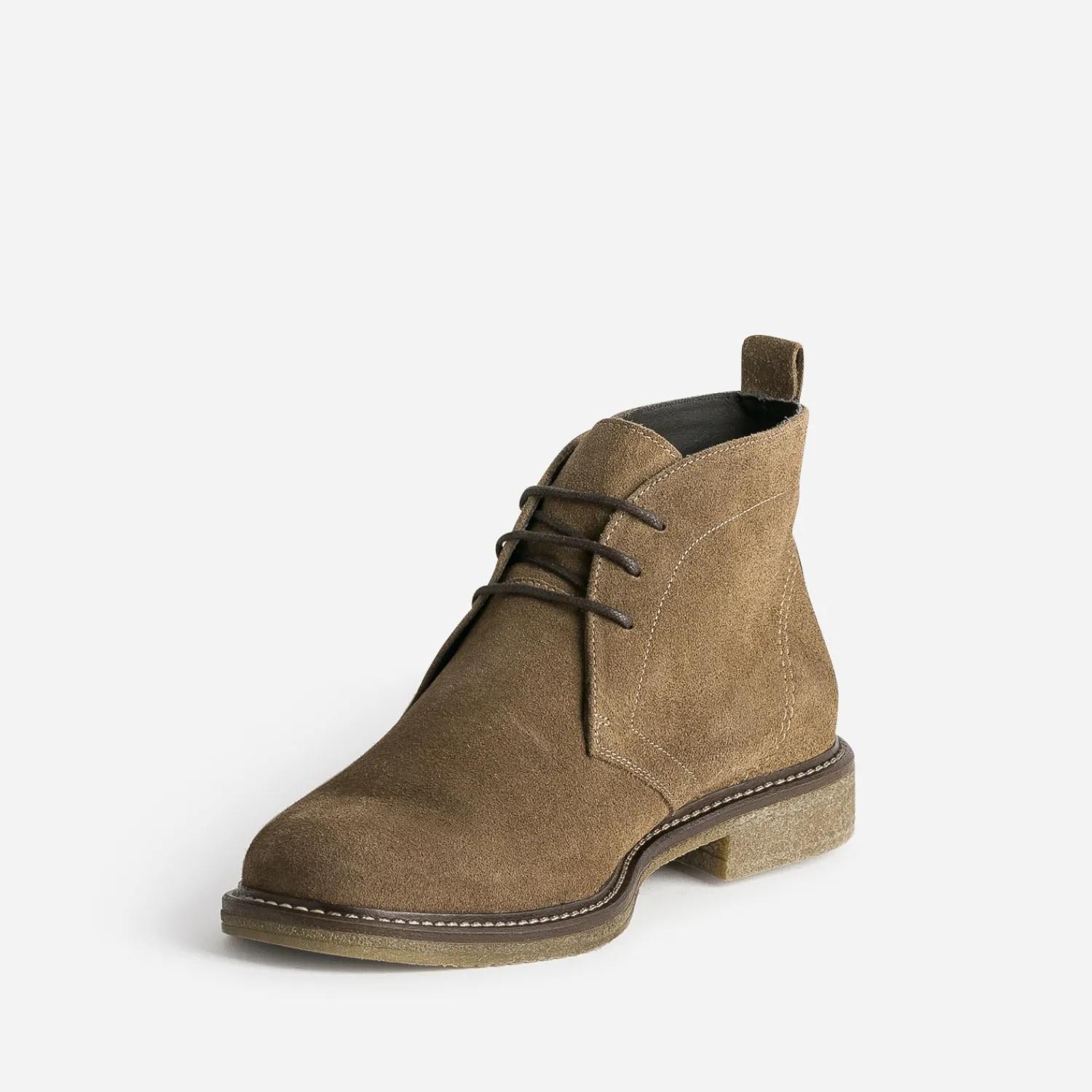 Eram Boots^Desert Boots en cuir velours CAMEL