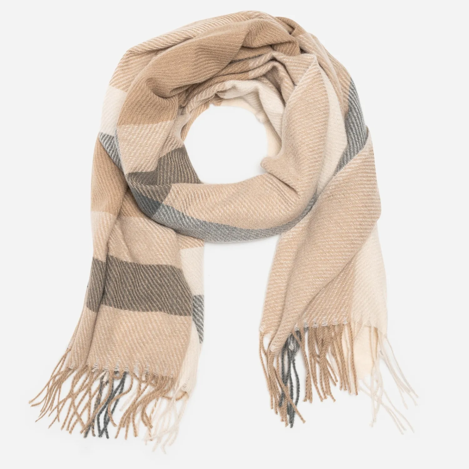 Eram Echarpes & Foulards^Echarpe à motif carreaux BEIGE