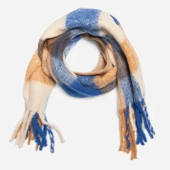 Eram Echarpes & Foulards^Echarpe TEXTO , camel et écru BLEU