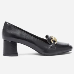 Eram Escarpins^Escarpin à talon et chaîne-bijou NOIR