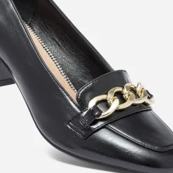 Eram Escarpins^Escarpin à talon et chaîne-bijou NOIR
