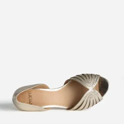 Eram Escarpins^Escarpin open-toe talon à gge OR