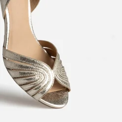 Eram Escarpins^Escarpin open-toe talon à gge OR