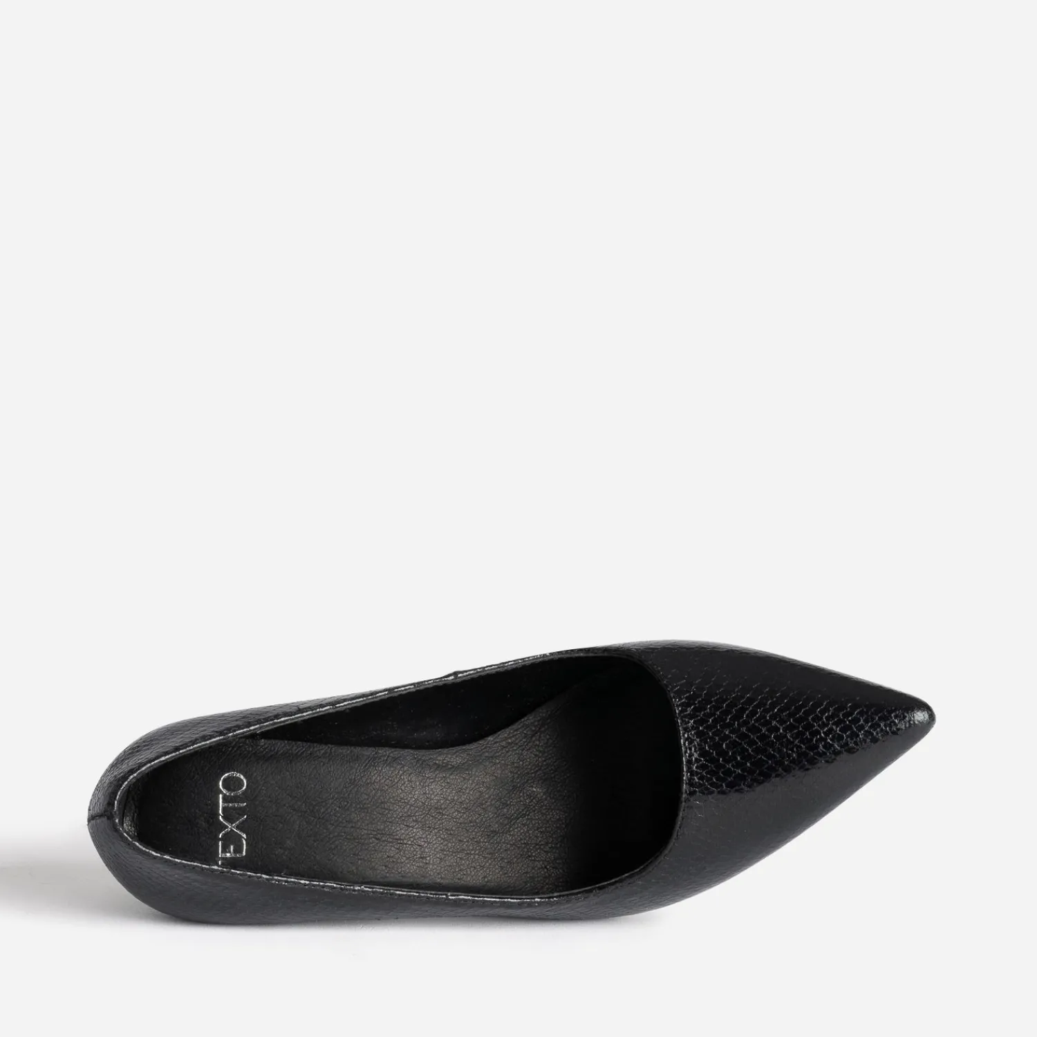 Texto Escarpins^Escarpin motif effet python NOIR
