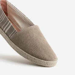 Eram Espadrilles^Espadrille toile motif rayures BEIGE