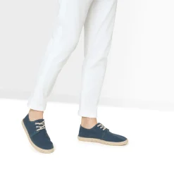 Eram Espadrilles^Espadrille marine en toile éco-conçu BLEU