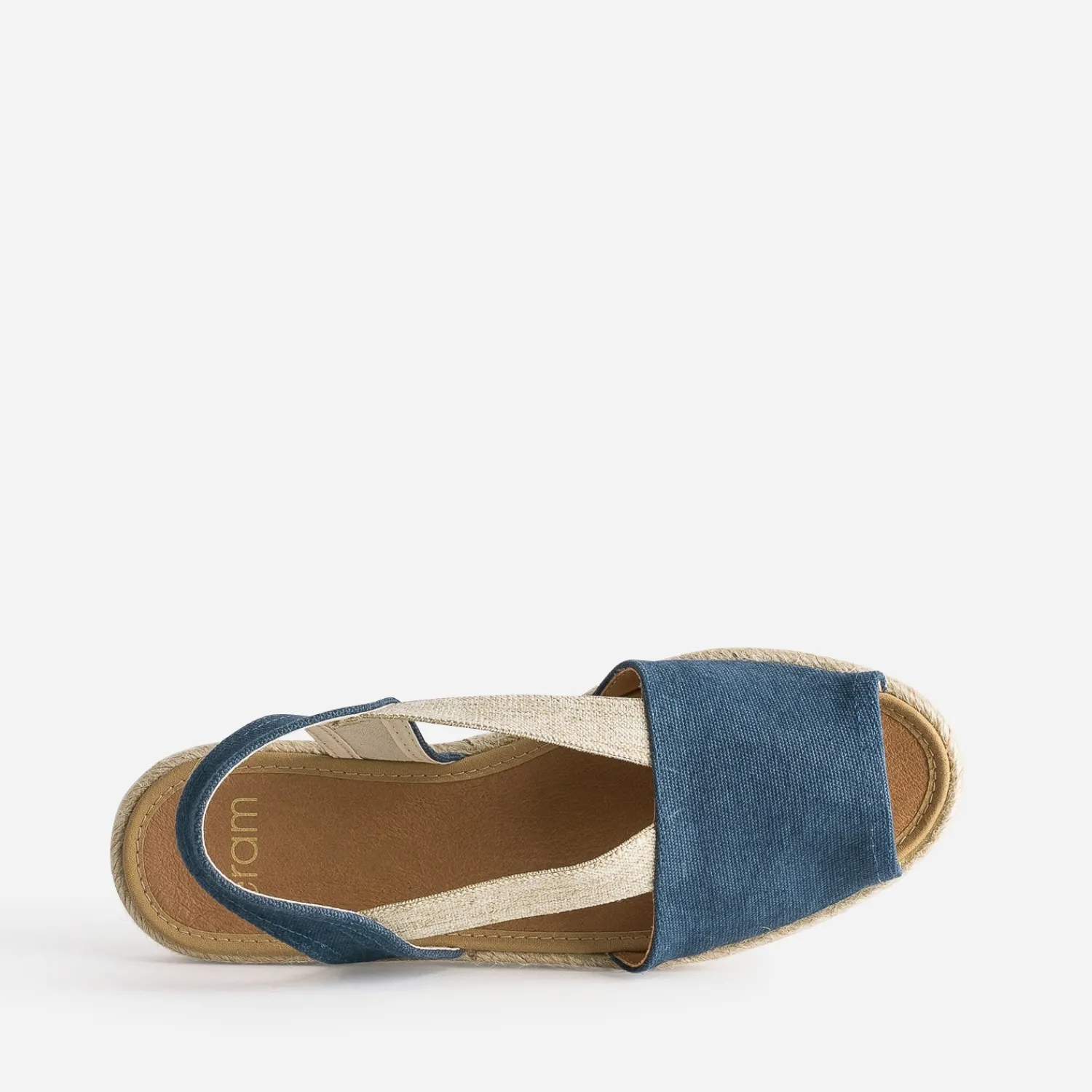 Eram Espadrilles^Espadrille bleue toile éco-conçu MARINE