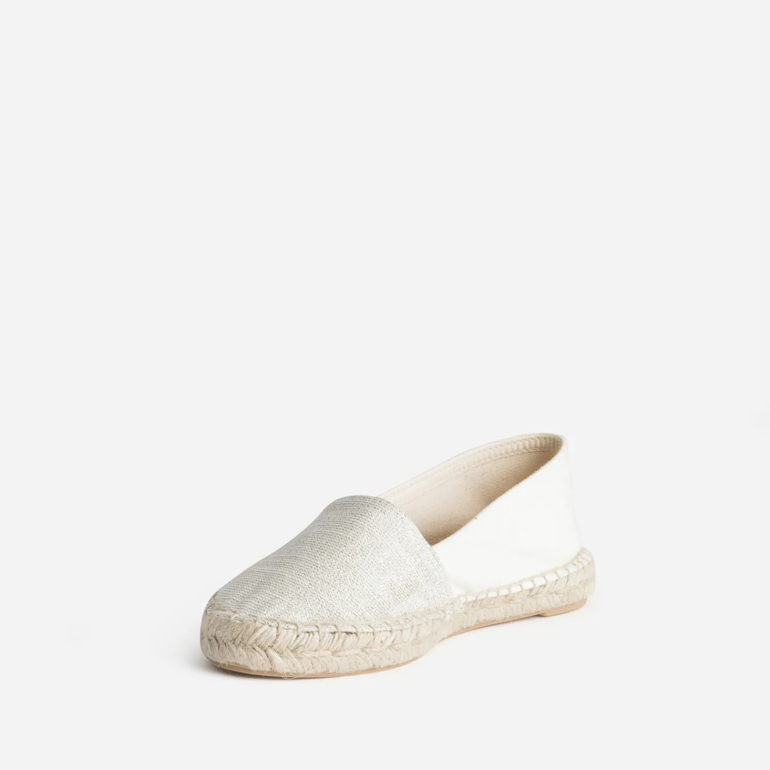 Eram Espadrilles^Espadrille écrue et ée toile ARGENT