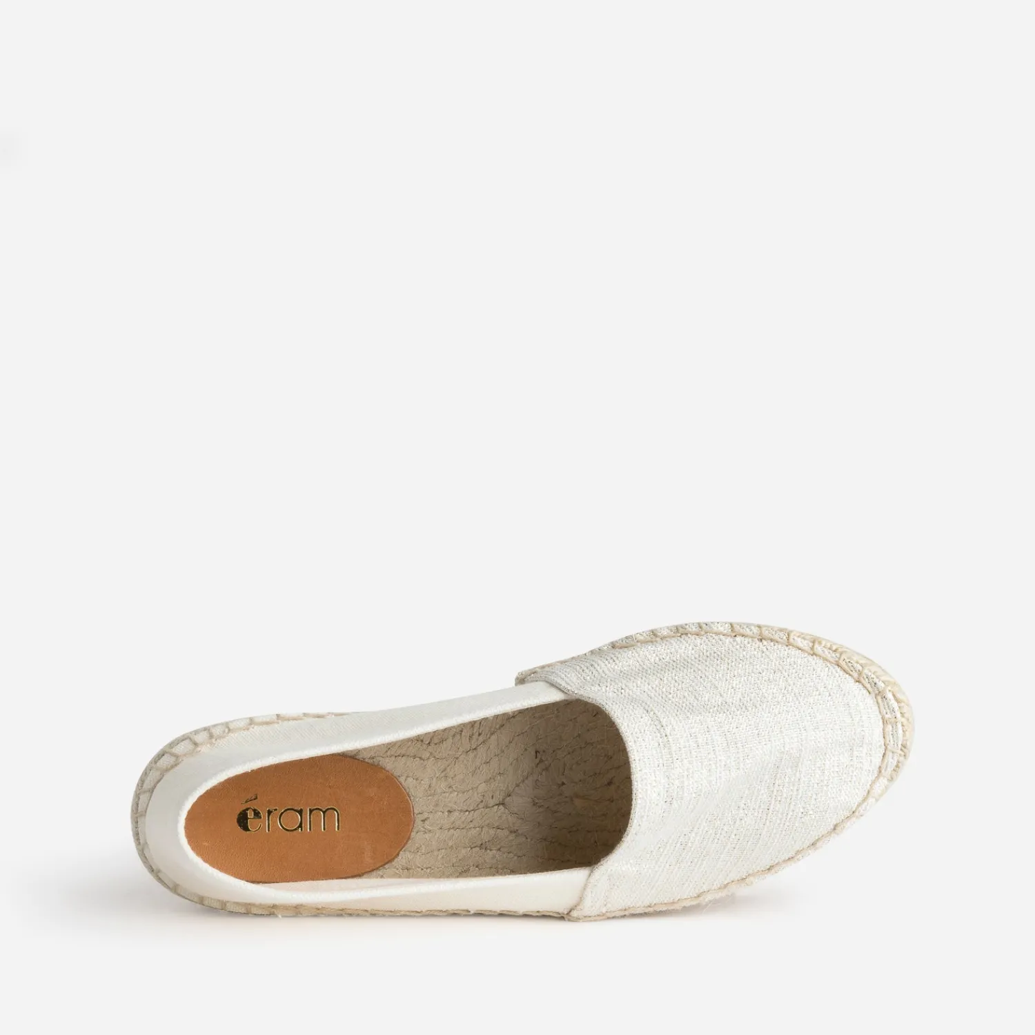 Eram Espadrilles^Espadrille écrue et ée toile ARGENT