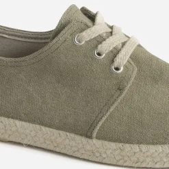 Eram Espadrilles^Espadrille en toile à lacet éco-conçu KAKI