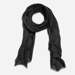 Eram Echarpes & Foulards^Etole e à bords frangés NOIR