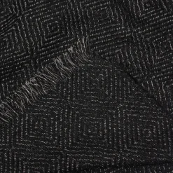 Texto Echarpes & Foulards^Etole e et gris argenté à motifs chevrons NOIR