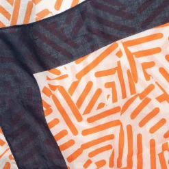 Tbs Echarpes & Foulards^Foulard carré blanc à motif graphique rouge et bordure marine MULTICOLORE
